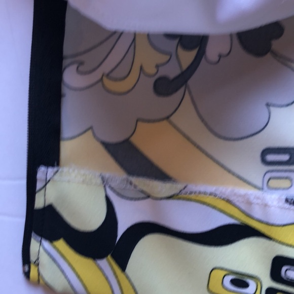 Bette & Court golf sport skort 80’s 90’s pattern geometric yellow and black - Picture 14 of 16